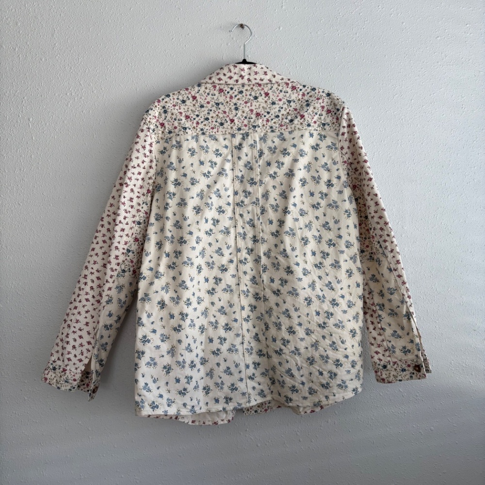 Sezane Will Jacket Canvas Floral Patchwork - Size… - image 5